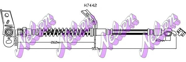 Flexible de frein KAWE H7442