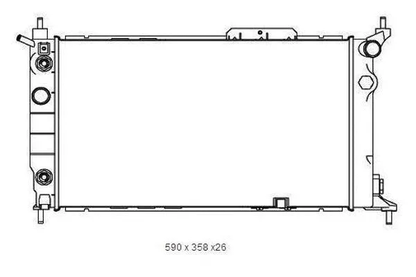 Radiateur, refroidissement du moteur ORDONEZ 2065023