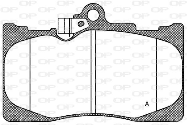 Kit de plaquettes de frein, frein à disque OPEN PARTS BPA1180.02