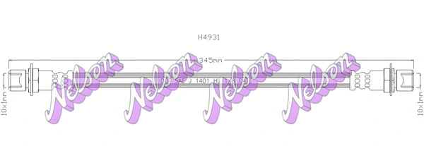 Flexible de frein BROVEX-NELSON H4931