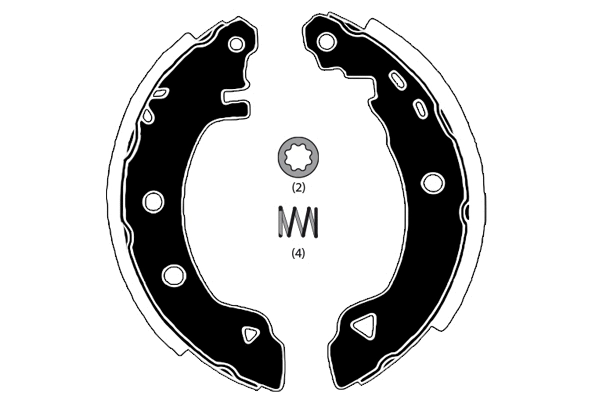 Jeu de mâchoires de frein RAICAM RA24920