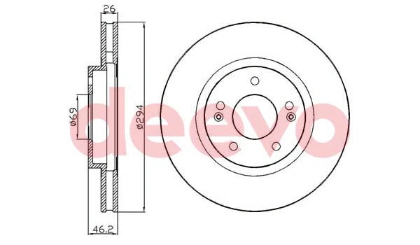 Disque de frein DEEVO BD15740