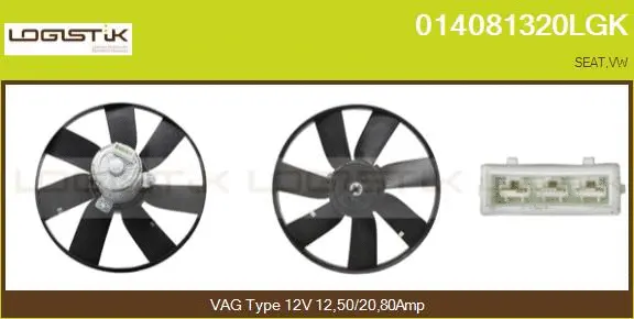 Ventilateur, refroidissement du moteur LGK 014081320LGK