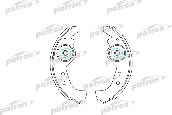 Jeu de mâchoires de frein PATRON PSP027