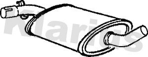 Silencieux central KLARIUS 210284