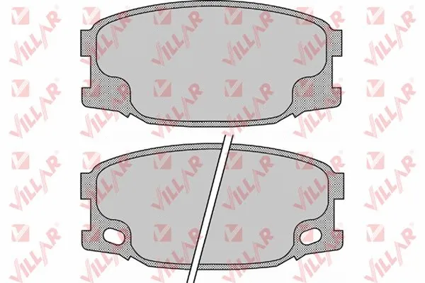 Kit de plaquettes de frein, frein à disque VILLAR 626.0893