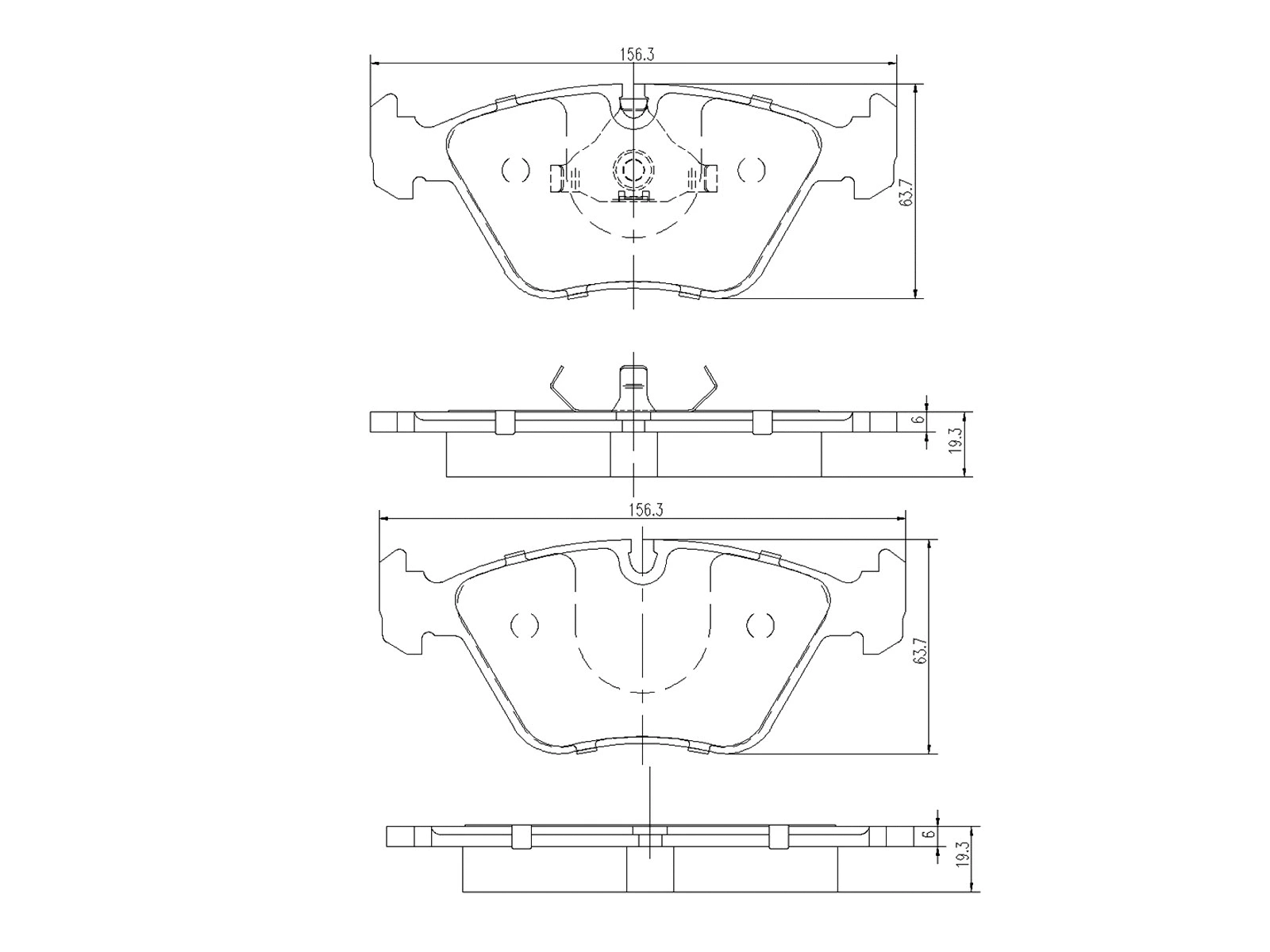 Kit de plaquettes de frein, frein à disque A.Z. Meisterteile AZMT-44-022-1400