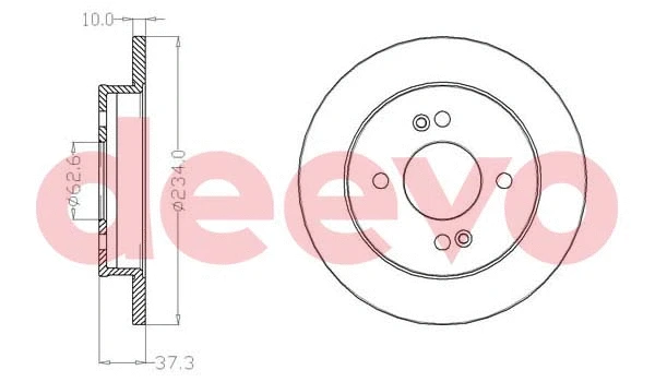 Disque de frein DEEVO BD17580