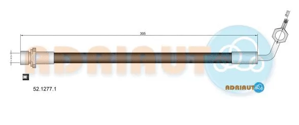 Flexible de frein ADRIAUTO 52.1277.1