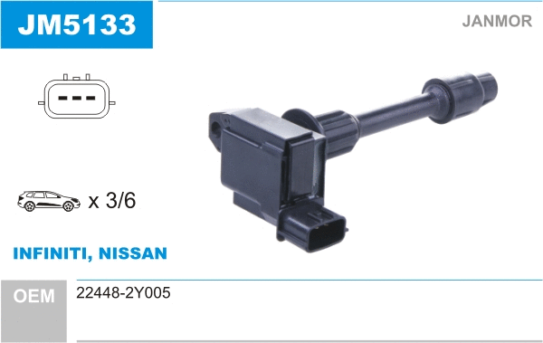 Bobine d'allumage JANMOR JM5133