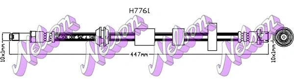 Flexible de frein KAWE H7761