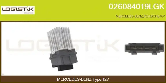 Résistance, pulseur d'air habitacle LGK 026084019LGK