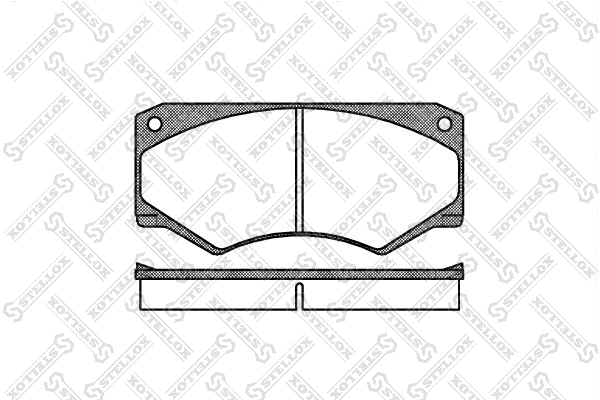 Kit de plaquettes de frein, frein à disque STELLOX 058 000B-SX