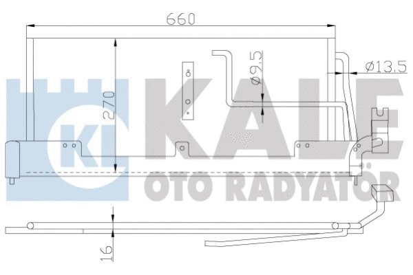 Condenseur, climatisation KALE OTO RADYATÖR 388800