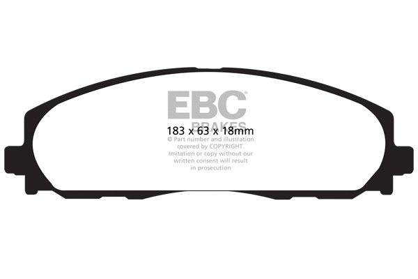 Kit de plaquettes de frein, frein à disque EBC Brakes DP61888