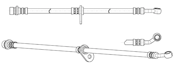 Flexible de frein CEF 512856