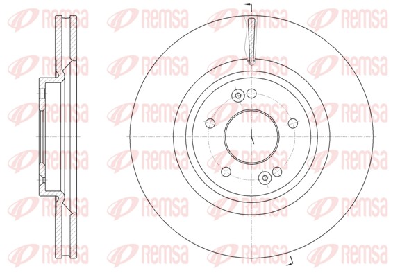 Disque de frein REMSA 61824.10