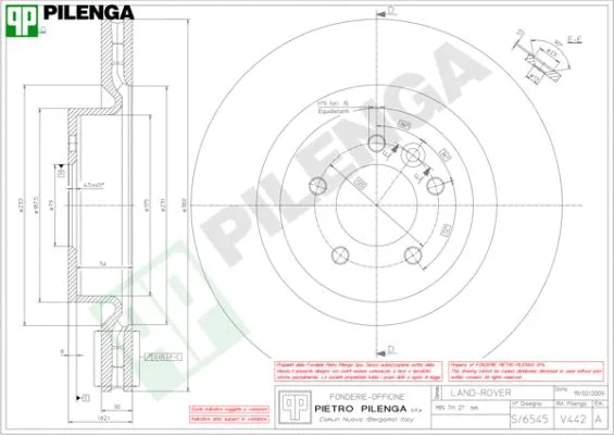 Disque de frein PILENGA V442