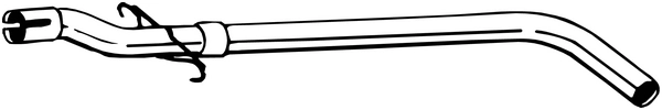 Tuyau d'échappement KLOKKERHOLM 845-099