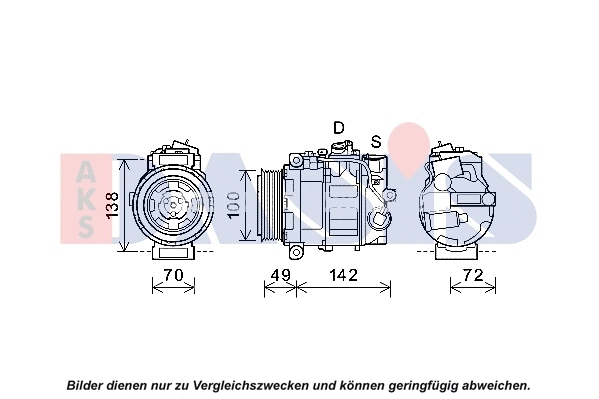 Compresseur, climatisation AKS DASIS 852711N