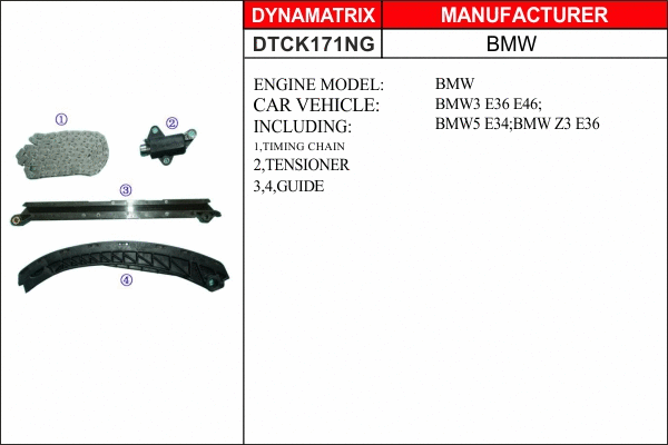 Kit de distribution par chaîne DYNAMATRIX DTCK171NG