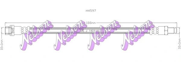 Flexible de frein KAWE H4597