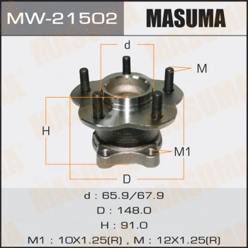 Kit de roulements de roue MASUMA MW-21502
