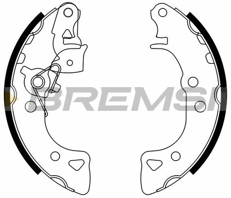 Jeu de mâchoires de frein BREMSI GF0103-1