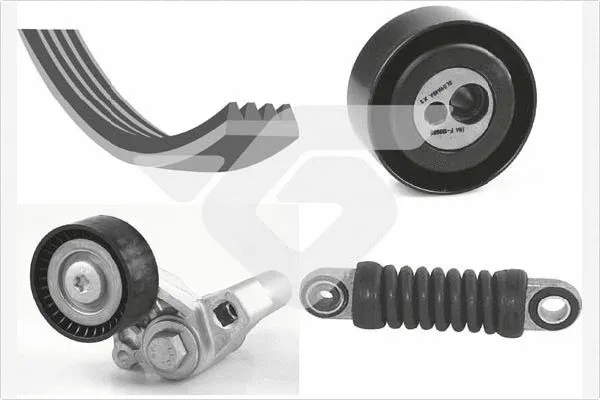 Jeu de courroies trapézoïdales à nervures HUTCHINSON KHV 195