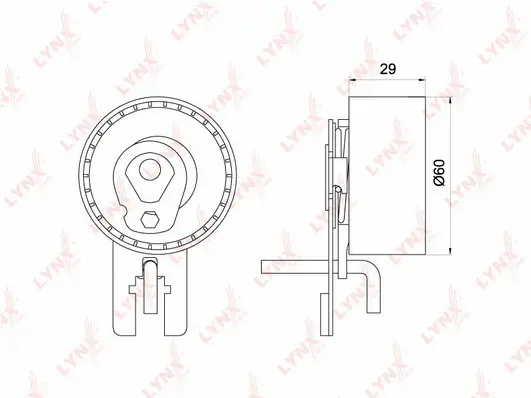 Poulie de tension, courroie crantée LYNXAUTO PB-1193