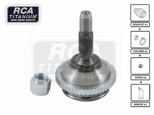 Jeu de joints, arbre de transmission RCA FRANCE CI12A