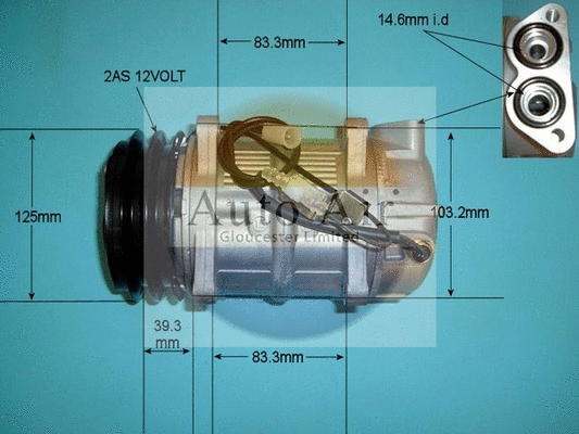Compresseur, climatisation AUTO AIR GLOUCESTER 14-9683