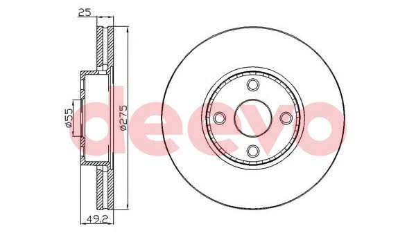 Disque de frein DEEVO BD14980