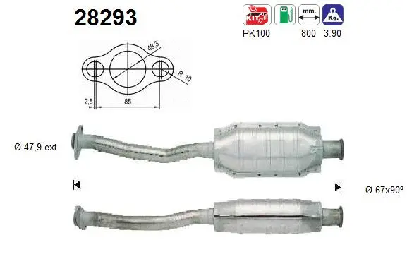 Catalyseur AS 28293