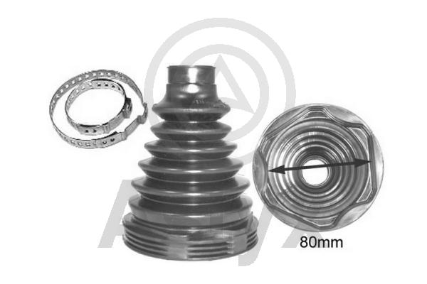 Jeu de joints-soufflets, arbre de commande Aslyx AS-501298