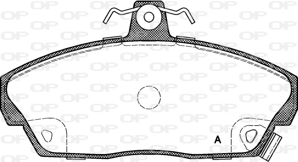 Kit de plaquettes de frein, frein à disque OPEN PARTS BPA0337.02