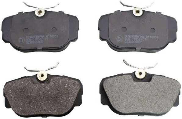 Kit de plaquettes de frein, frein à disque DENCKERMANN B110059