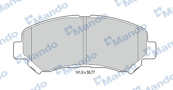 Kit de plaquettes de frein, frein à disque MANDO MBF015236