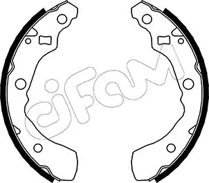 Jeu de mâchoires de frein CIFAM 153-041