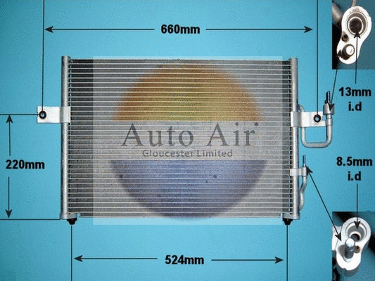 Condenseur, climatisation AUTO AIR GLOUCESTER 16-1153