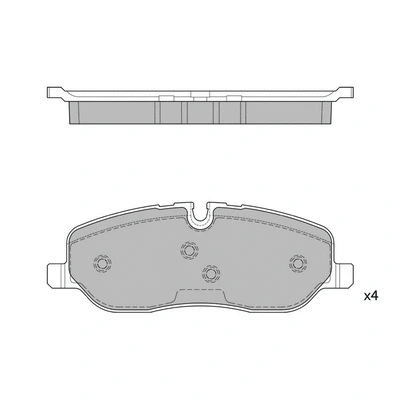 Kit de plaquettes de frein, frein à disque HAGEN GP2236