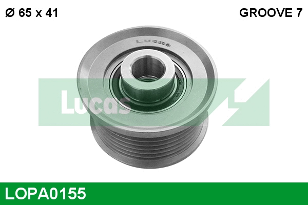 Poulie roue libre, alternateur LUCAS LOPA0155