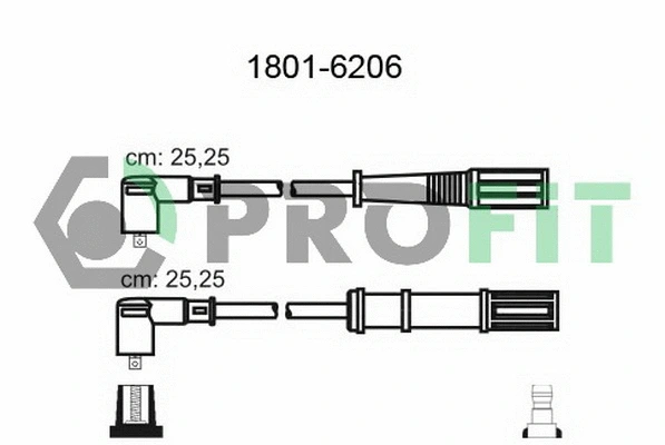 Kit de câbles d'allumage PROFIT 1801-6206