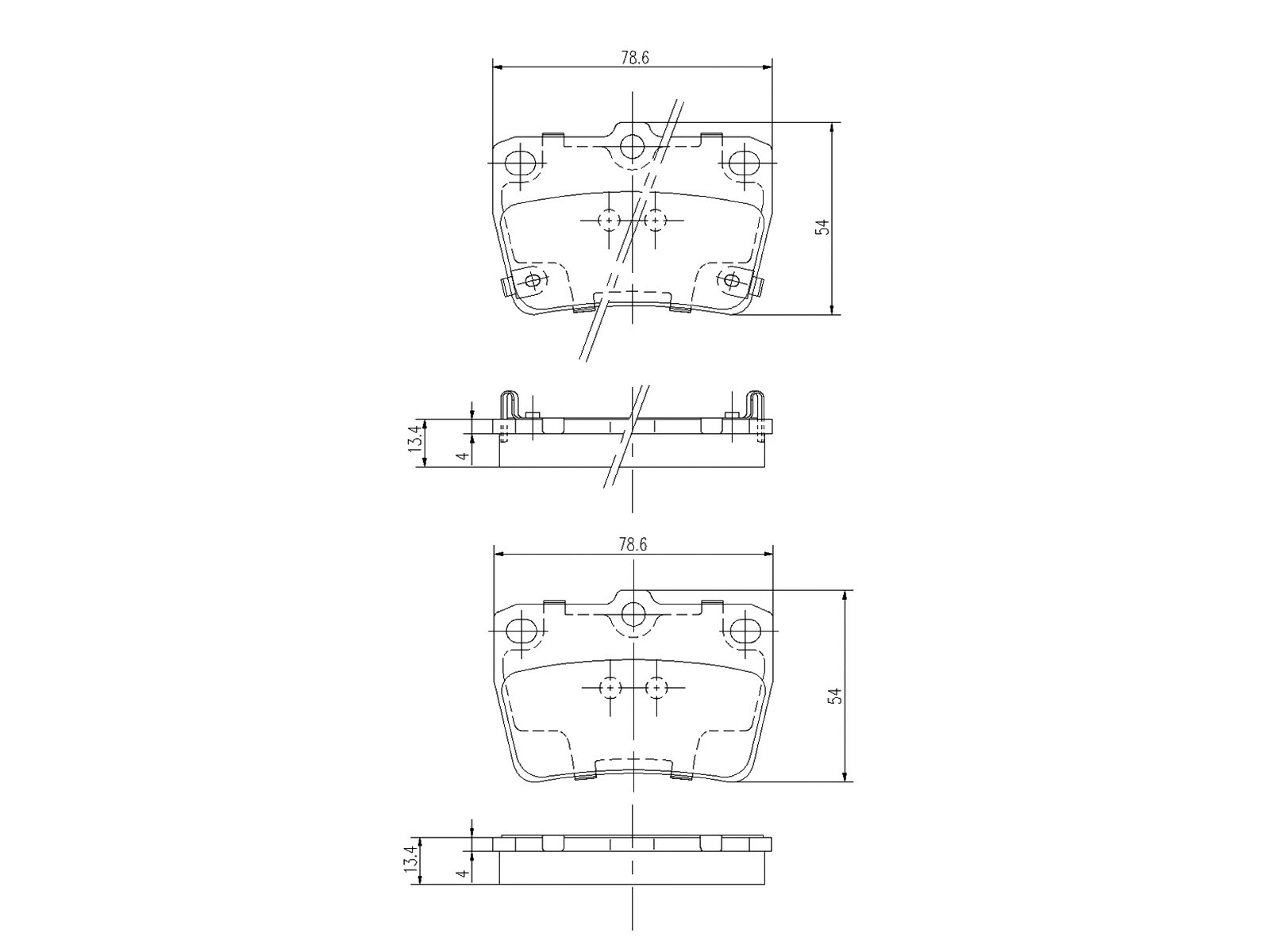 Kit de plaquettes de frein, frein à disque A.Z. Meisterteile AZMT-44-022-1138