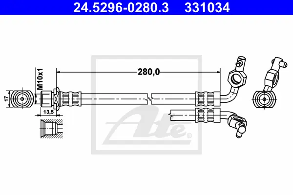 Flexible de frein ATE-APAC 24.5296-0280.3