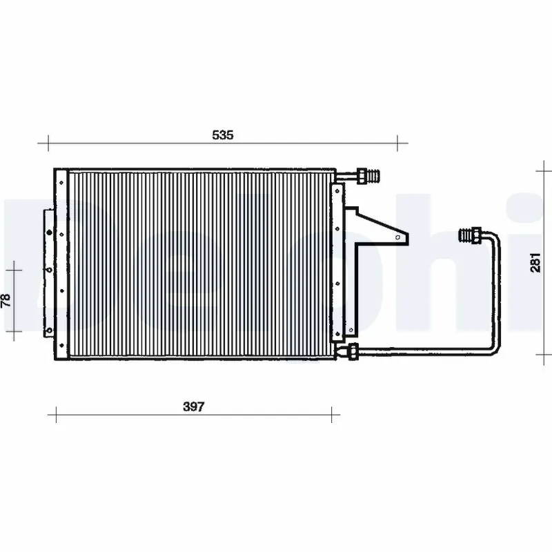 Condenseur, climatisation DELPHI TSP0225098