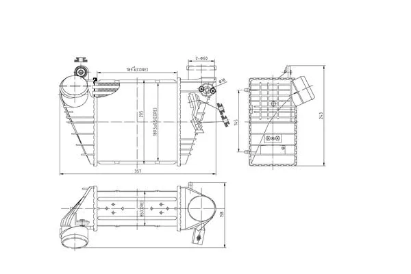 Refroidisseur d'air de suralimentation ORDONEZ 2066545