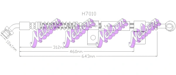 Flexible de frein KAWE H7010
