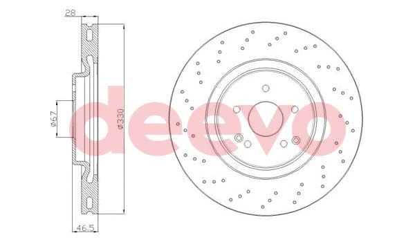 Disque de frein DEEVO BD22520