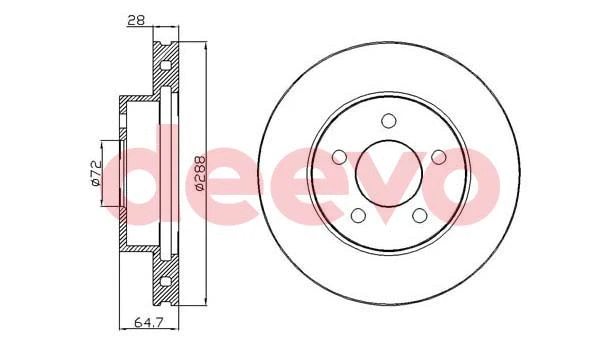 Disque de frein DEEVO BD17540